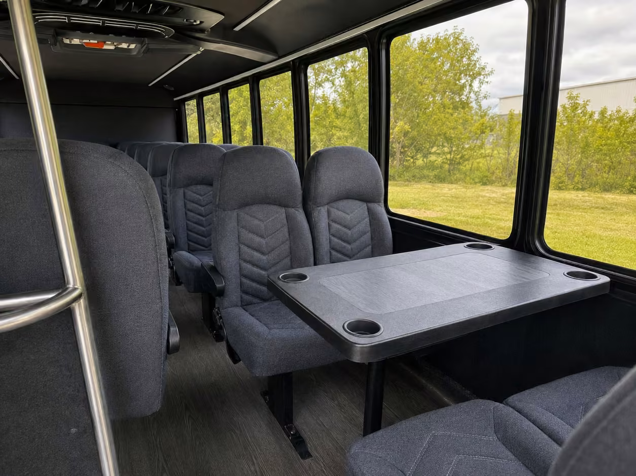 15 35 passenger minibus interior