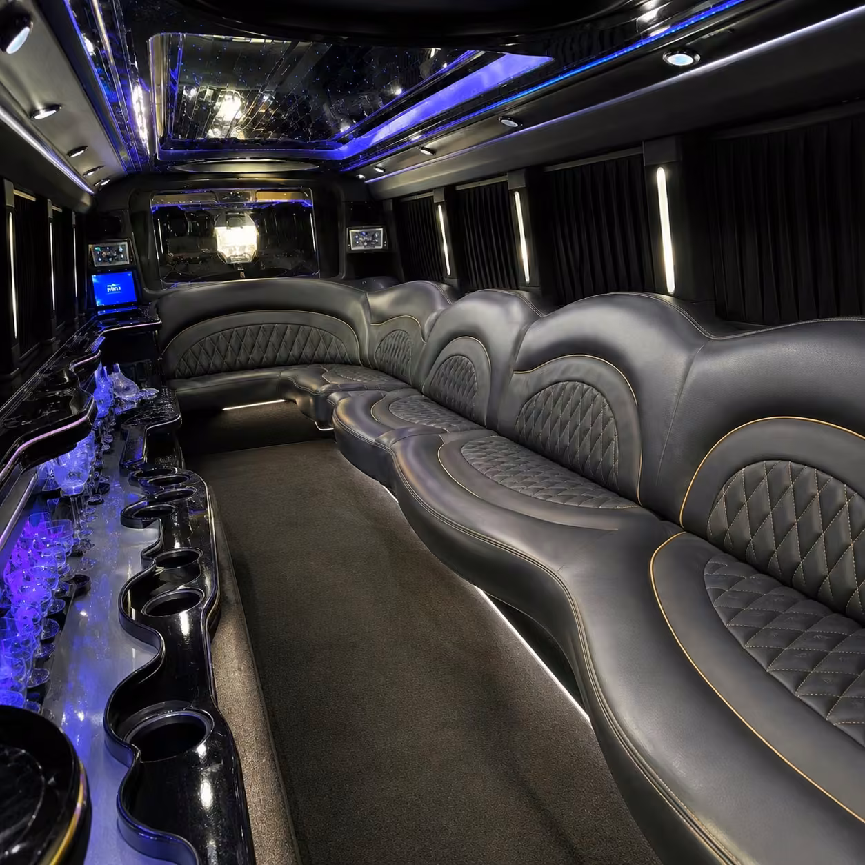 chrysler 300 limo inside